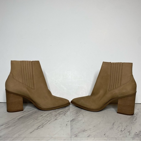 New! Steve Madden Catreena Tan Nubuck Chelsea Bootie 11M - Picture 5 of 14